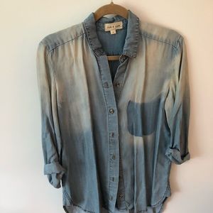 Cloth & Stone tencel jean button down